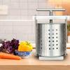 2.5L Stainless Steel Fruit Wine Press, Manual Honey Juicer Squeezer, Heavy Duty Hand Press for Grapes Apples, Home Kitchen Tool