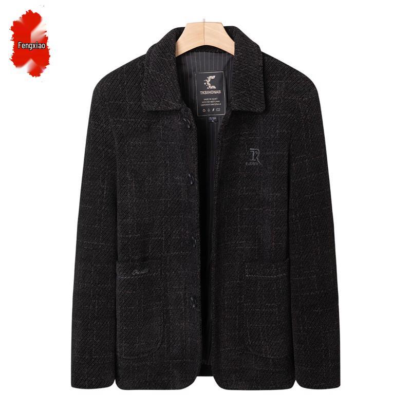 Men s Autumn/Winter Mid-Aged Chenille Jacket 185