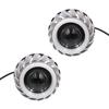 Kidonn 2X Bi-Headlight Projector Lens Light with LED Angel Devil Eye Headlight (Pink and Blue)