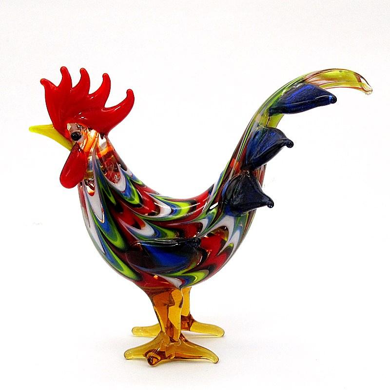 Murano stikla gailis figūriņa ornaments krāsains