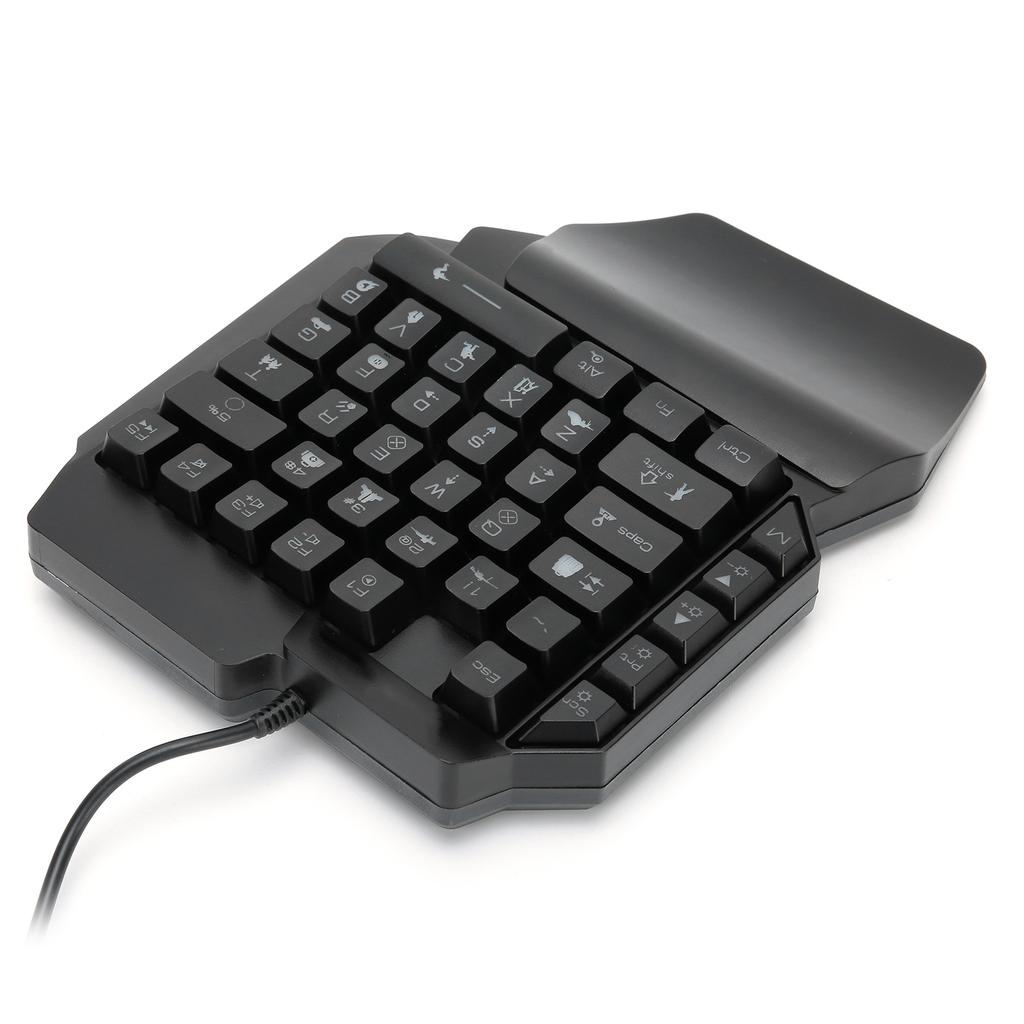 OneHanded Keyboard USB Wired for Gaming 7Color Backlight Computer Accessories 5V(F6 )