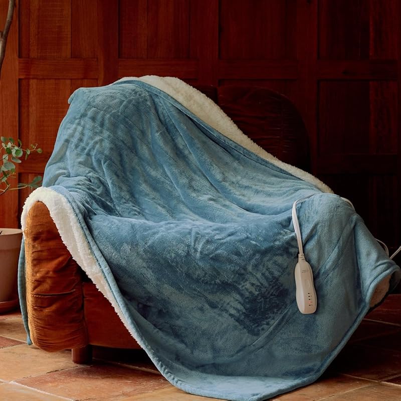 Heated Blanket Throw 50 x60 - Machine Washable Electric Throw Blanket Printed Heated Throw Blanket with ETL & FCC Certification 4 Heating Levels 3