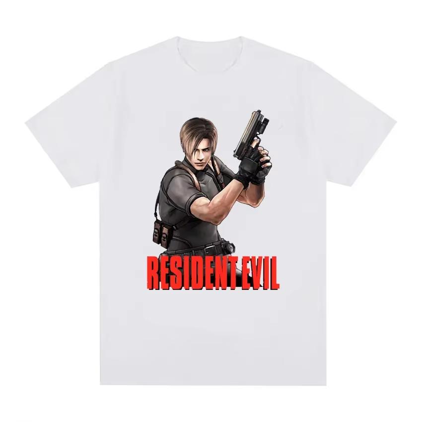 Limited Edition Leon S Kennedy Resident Evil Tshirt Womens Fashion Aesthetics Large Tshirt Womens Retro Trendy Cool Tshirt