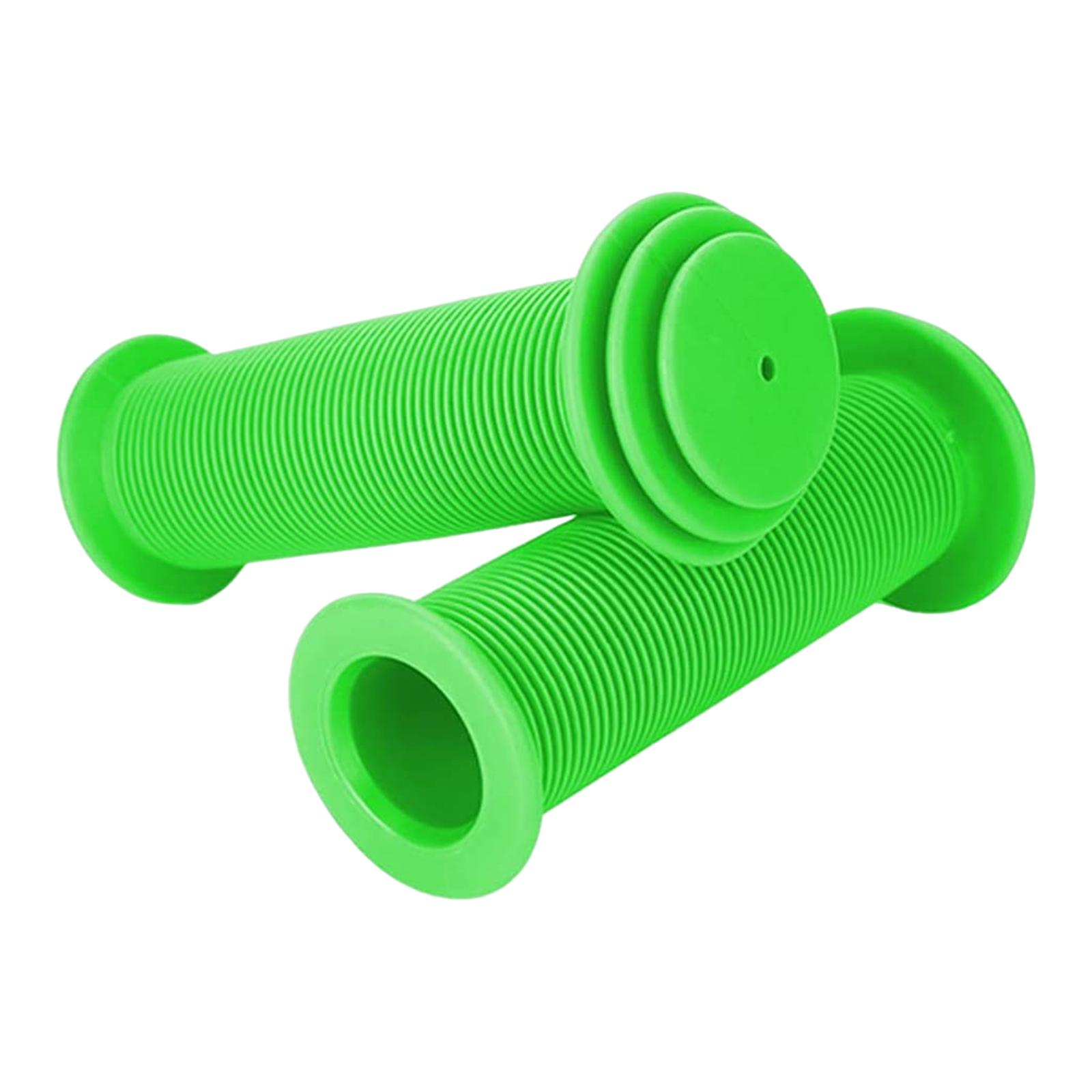 2x Premium MTB Fiets Handvat Grips Sleeve Rubber Fiets Grips Dia 0.87  Fiets Stuur Grips voor Scooter Drie Wieler Kinderfiets BMX groen