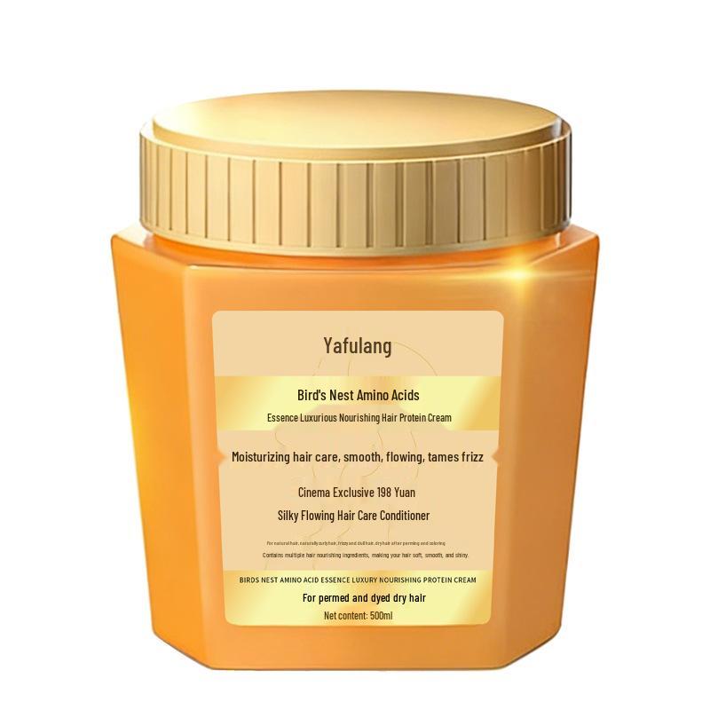 Yafurong Queen Bird s Nest Amino Acid Hair Protein Cream - Luxury Hair Smoothing Essence 500ml