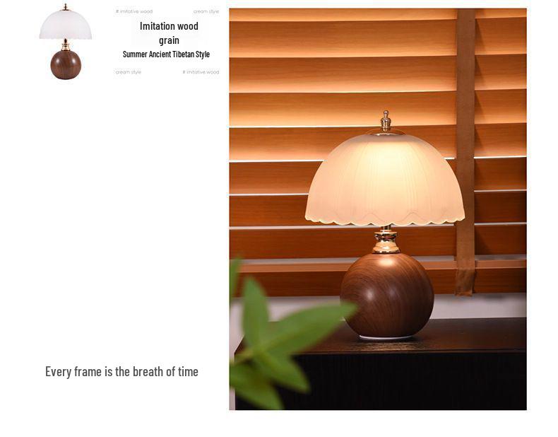 2025 Cream Style Luxury Bedside Table Lamp: Elegant Wedding Night Light