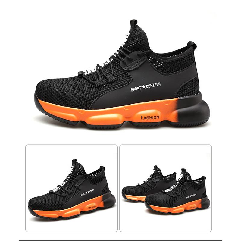 Men Safety Shoes Women Work Shoes Men's Anti-smashing Anti-piercing Safety Shoes Steel Toe Protective Shoes