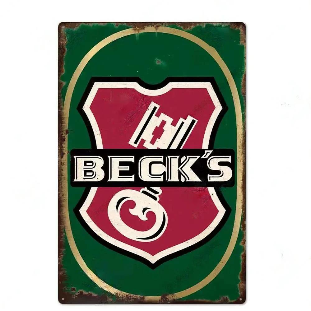 FJ Beer Brand Posters Decor Vintage Metal Signs Tin Sign Plaque Home Decor Pub Bar Man Cave Wall Decorative