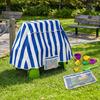 Wassertisch-Abdeckung mit Aufbewahrungstasche Wasserdichte Kinder-Wassertisch-Abdeckung Outdoor-Wassertisch-Zubehör zur Spielzeugaufbewahrung Schützt vor Staub und Schmutz
