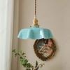 LED Retro All Copper Glass Restaurant E27 Small Pendant Light Living Room Bar Balcony Bedside Aisle Decoration Lighting Fixtures