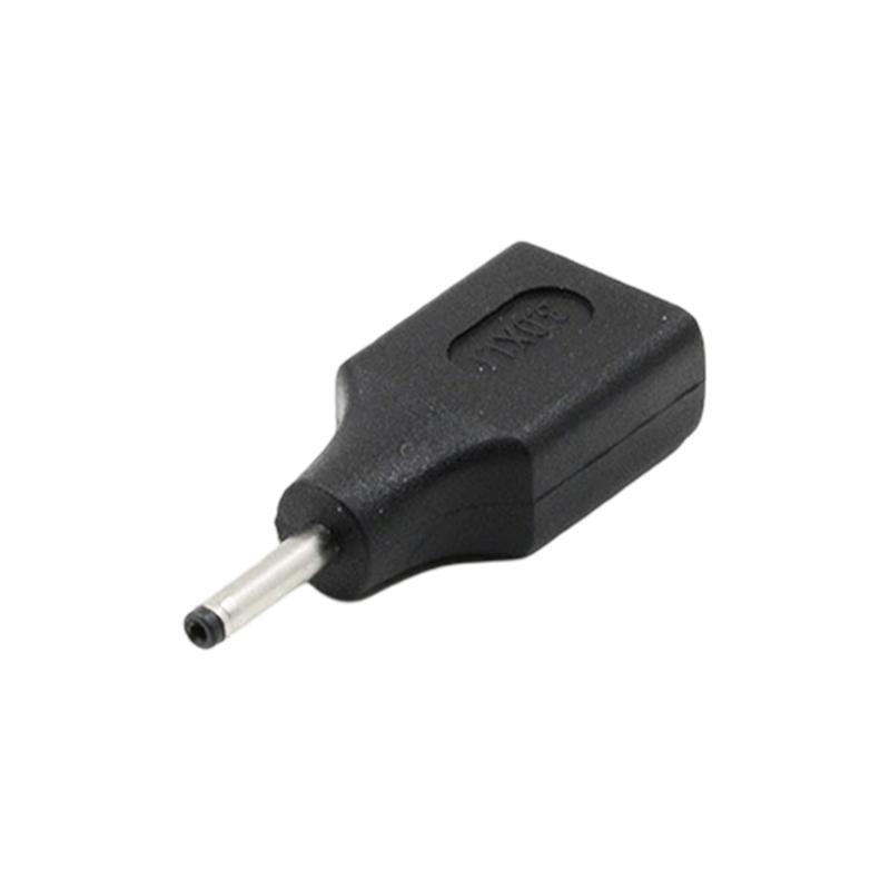 Universal Laptop Power Adapter Tip USB Female Connector Head for Various Notebook Models and Brands Black