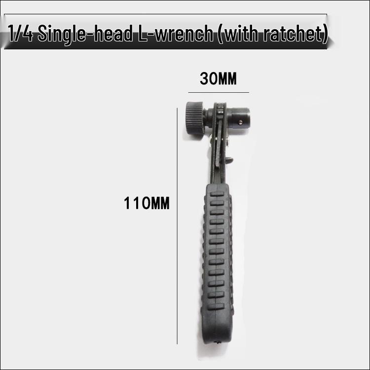 1/4" Mini Quick-Release Ratchet Wrench & Air Driver Screwdriver with Bit Holder.