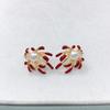 Zhuji Freshwater Pearl Stud Earrings - Autumn/Winter Fireworks Blooming Design for Women