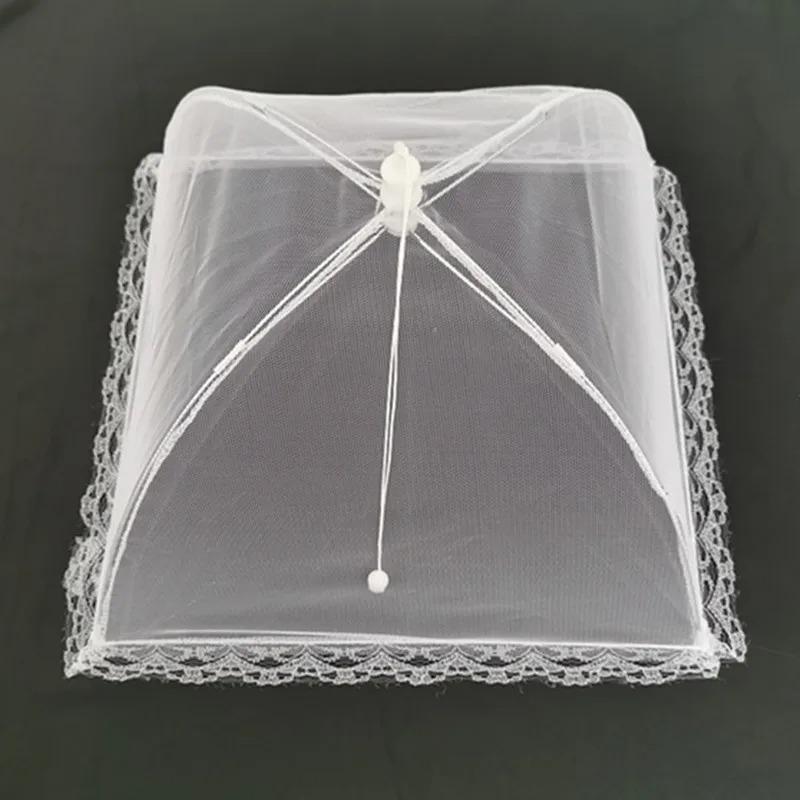 12-18inch Household Food Umbrella Cover Picnic Barbecue Party Anti Mosquito Fly Resistant Net Tent For Kitchen Dinner Table