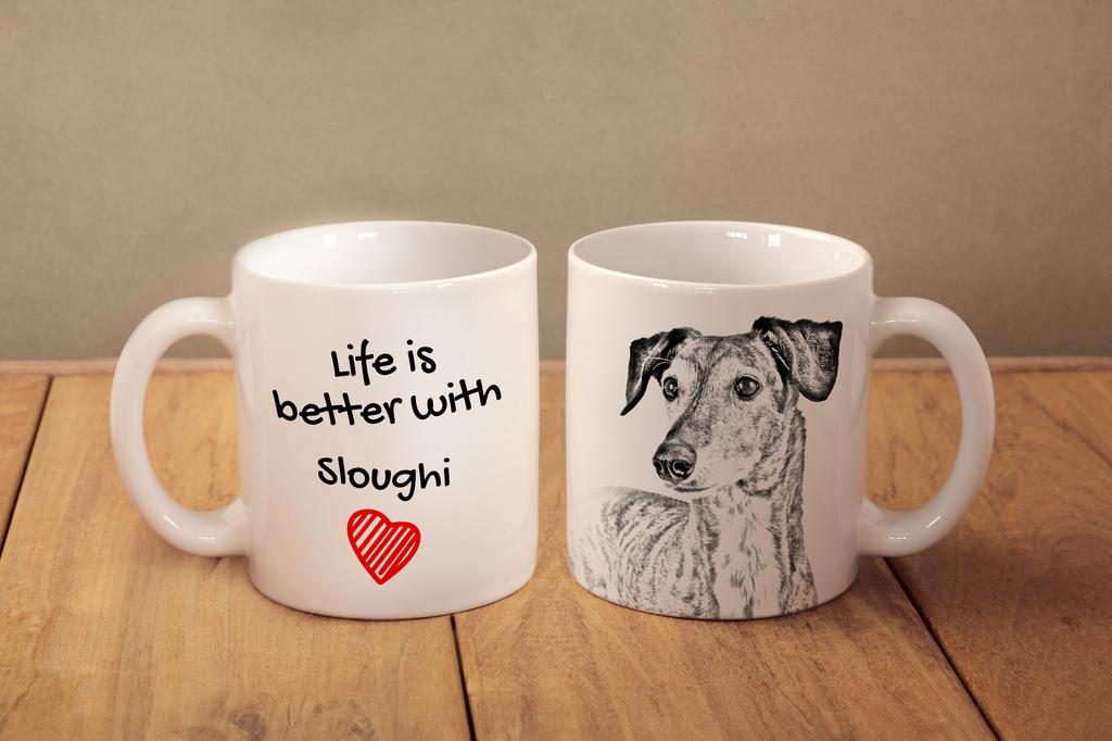 Saluki, Persian Greyhound, Arabian hound, Gazelle hound – Cup with a dog, cup with a photo | Art-Dog