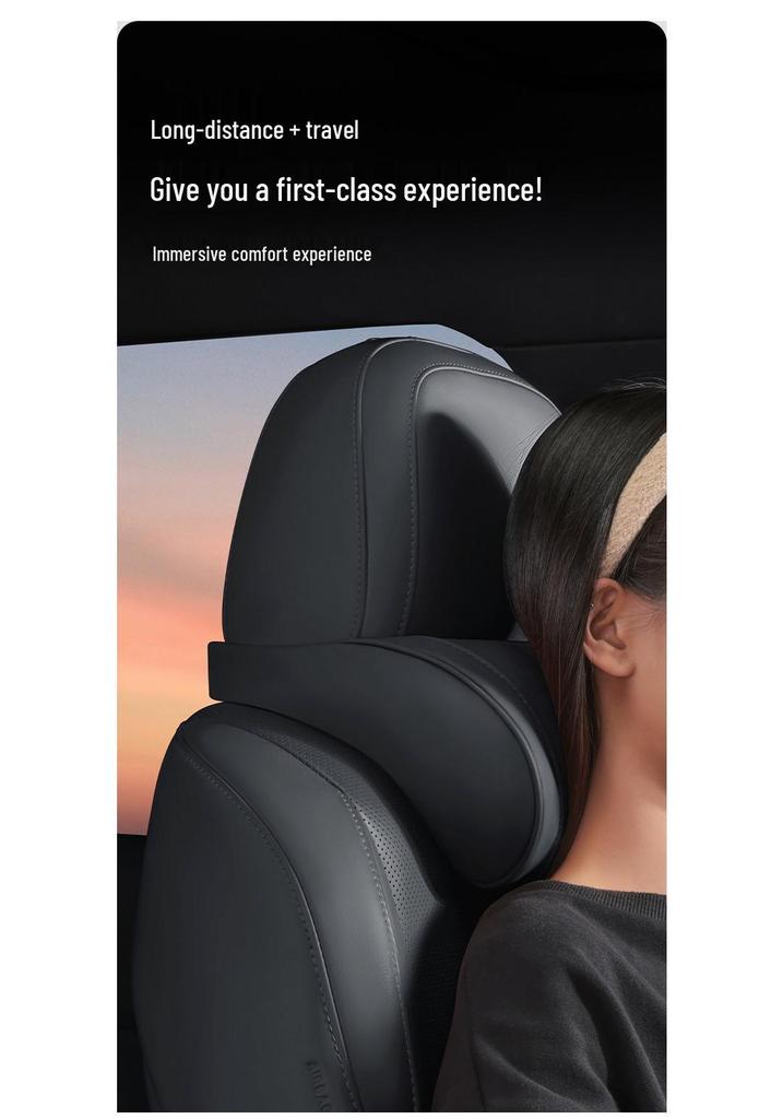 Xpeng P7/P5 Headrest Neck Pillow & Lumbar Support Cushion for Comfort in Car Interior