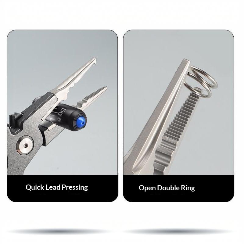 Lure Pliers Multi-Purpose Hook Remover Self-Locking Design Braid Line Cutter for Sea Boat Shore Fishing Use