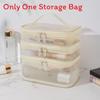 Travel Makeup Storage Bag With Mesh Nylon Large Capacity Perfect For Bathroom And Bedroom