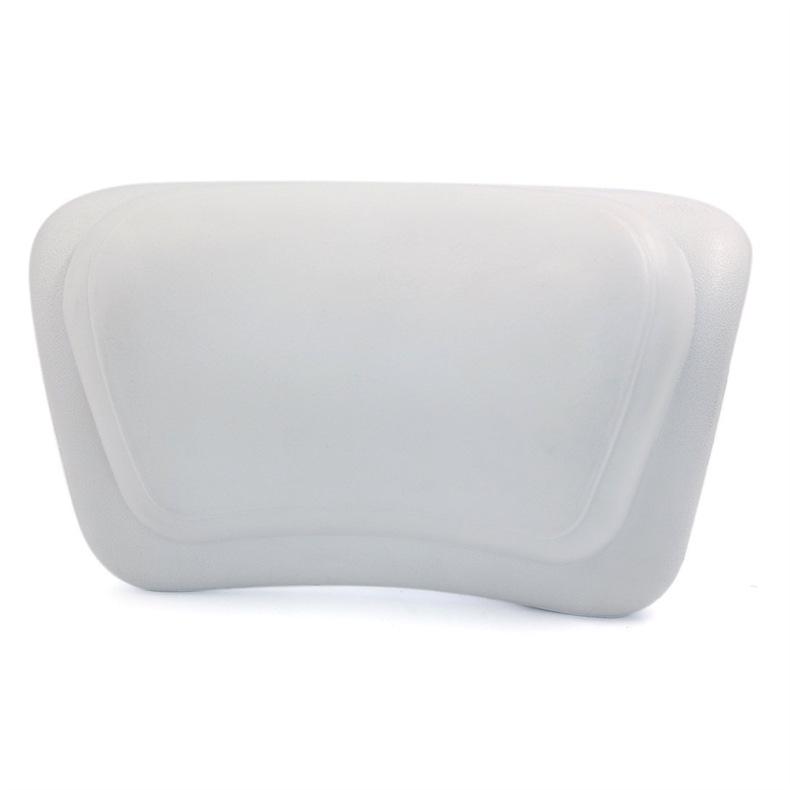 

PU Suction Cup Elastic Bathtub Pillow for Neck and Back Rest 31x18x9.5cm