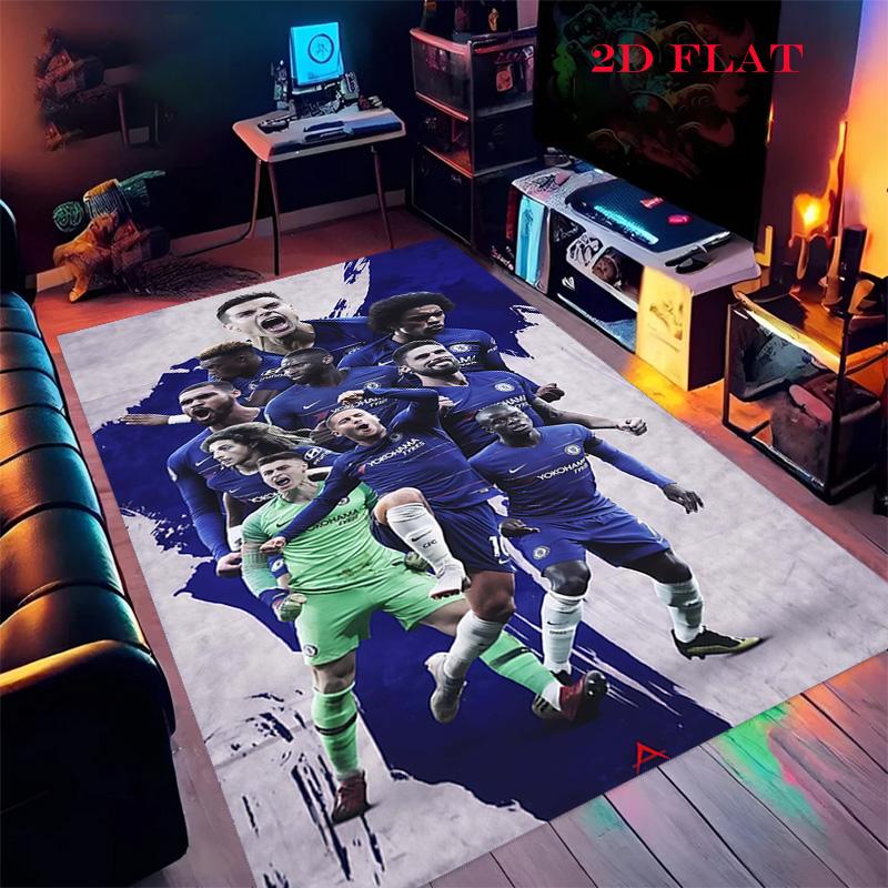 

Chelsea FC poster Carpet Rug for Living Room Bedroom Home Sofa Decoration,Kids play Nonslip Floor Mat 40x60cm( 15x23in )