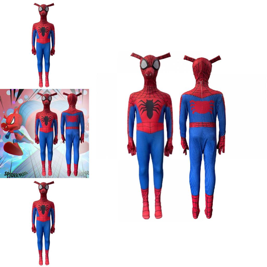 Spider Ham Hero Costume With Polyester Fabric For Cosplay And Halloween