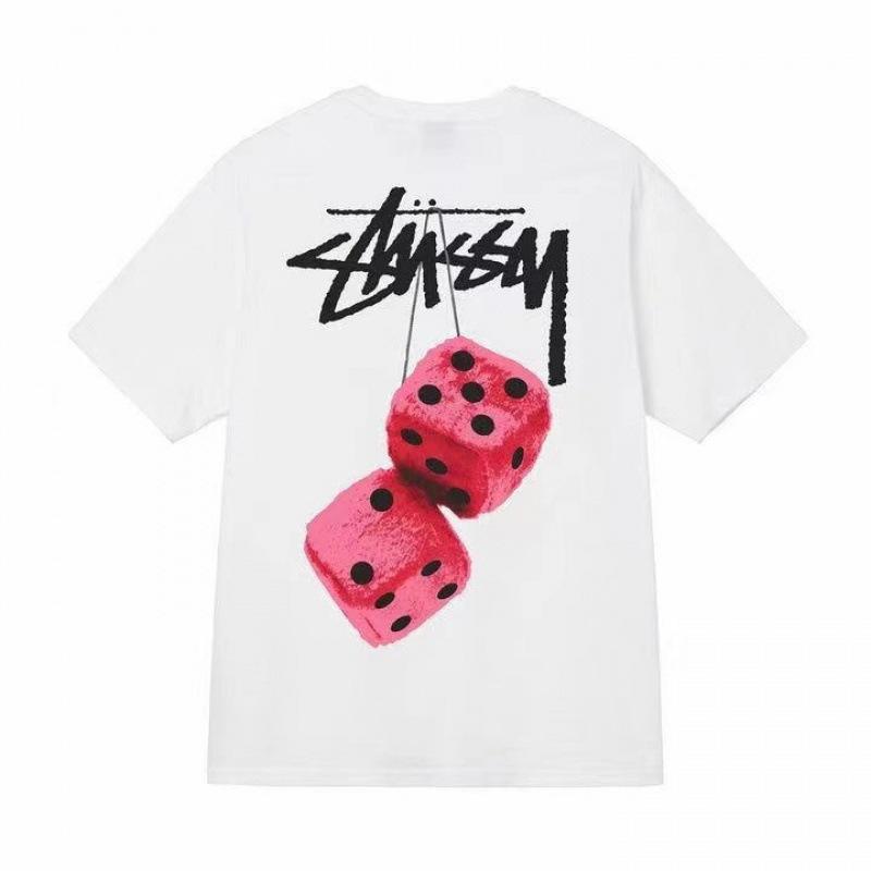 Grenzüberschreitende europäische und amerikanische Trendmarken, eine Vielzahl bedruckter Herren- und Damen-Kurzarm-T-Shirts, 220 Gramm lockere Streetwear-T-Shirts