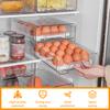 2 Tier Refrigerator Organizer Bins Soda Rolling Can Dispenser Beverage Holder Clear Food Drink Storage Holder Kitchen Accessorie