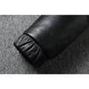 Chinese Size Raglan Sleeve Thick Men Leather Jacket Hood Warm Duch Down Coat Winter Jackets Genuine Cow Leather Coats Mens Clothing