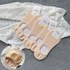Female Summer Thin Cotton Breathable Sweat Absorbable Non Slip Heel Boneless Invisible Socks