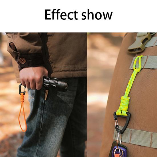 Key Lanyard Strong Load Bearing Parachute Cord Anti-lost Tear-resistant 7-Core Anti-break Fall-Resistant Key Rope Outdoor
