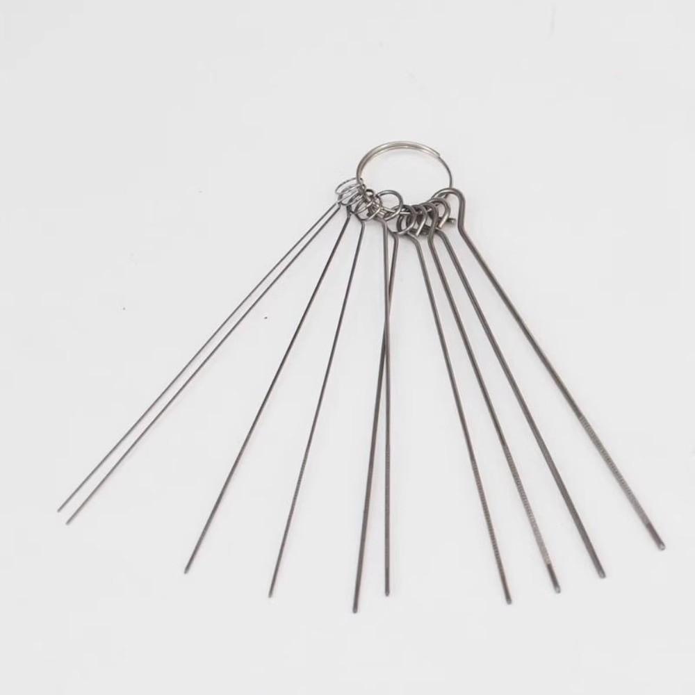 0.4-1.6mm Stainless Steel Needle Brushes Set Welding Torch Through-Needle  for Bathroom