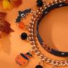 Halloween Beaded Bracelets Set  Pumpkin Skull Bracelets for Women Jewelry Gift