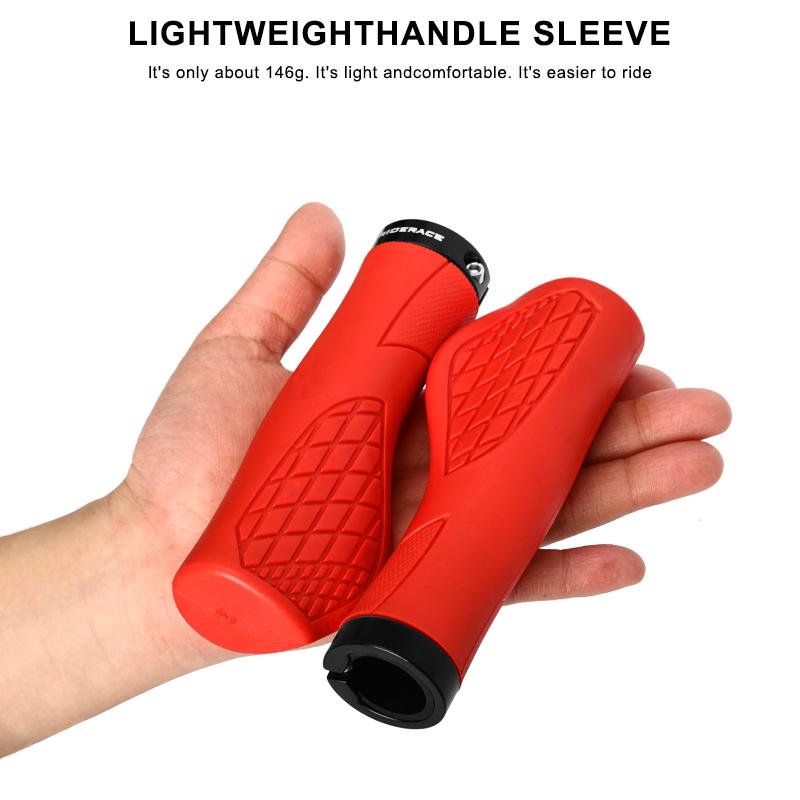 Bicycle Grips Soft Rubber For MTB Mountain Bike Handlebar Cover Shockproof Anti-Slip Ergonomic Lock On Cycling Handle Bar Grips