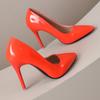 Sexy Red Bottom Women High Heels Classic Ladies Pumps Autumn Soft Leather Dress Heel Shoes for Women Banquet Wedding High Heels
