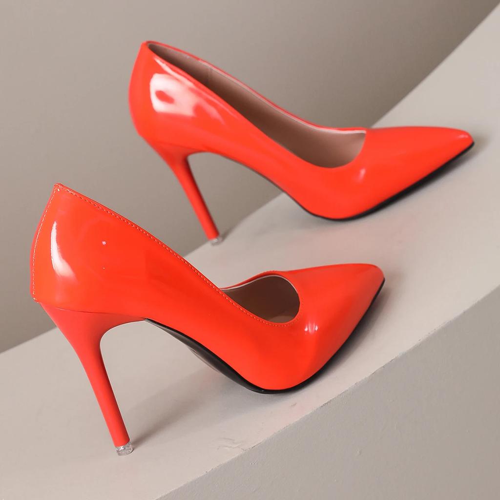 Sexy Red Bottom Women High Heels Classic Ladies Pumps Autumn Soft Leather Dress Heel Shoes for Women Banquet Wedding High Heels