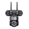 HiEasy 4K Outdoor Wireless WiFi Surveillance Camera: Four-Lens, Home Monitoring