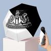 Newcastle United Football Pattern Printed Mini 5 Folds 8 Ribs Compact Umbrella Windproof Waterproof Lightweight Portable Folding