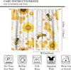 Verdunkelnde Sonnenblumen-Vorhänge Lustiger Gelber Ton Geometrie Wabenmuster Floral Nahtloses Muster Fensterdekorationen Vorhang Modern Polyester Mit Stange