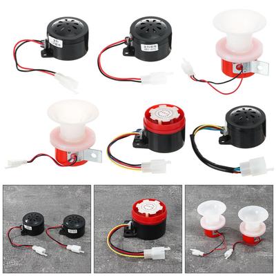 Dirt Bike Universal Signal Speaker Round Loud Horn Reversing Horn Kit Motorcycle Electric Tricycle
