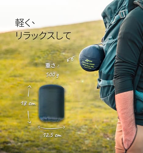 Litume Down Ultra Air Mummy Sleeping Bag, 0.45kg, 20°C-6°C, 700 Fill Power, 3-Season, Ultralight, Compact and Portable, for Hiking, Travel, Camping, B