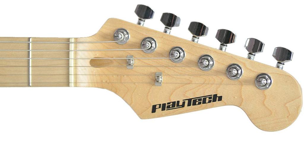 PLAYTECH elektrická kytara Stratocaster Typ ST250 Javor bílá SSH