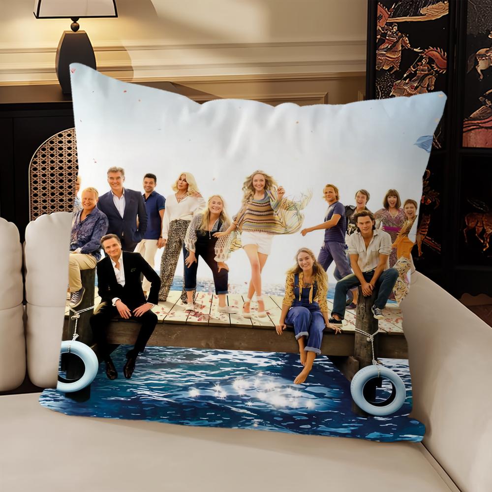 Mamma Mia! Classic TV Family Gatherings Pillow Case Sofa Living Room Bedroom Headboard Backrest Cushion Square Cushion Nap Time