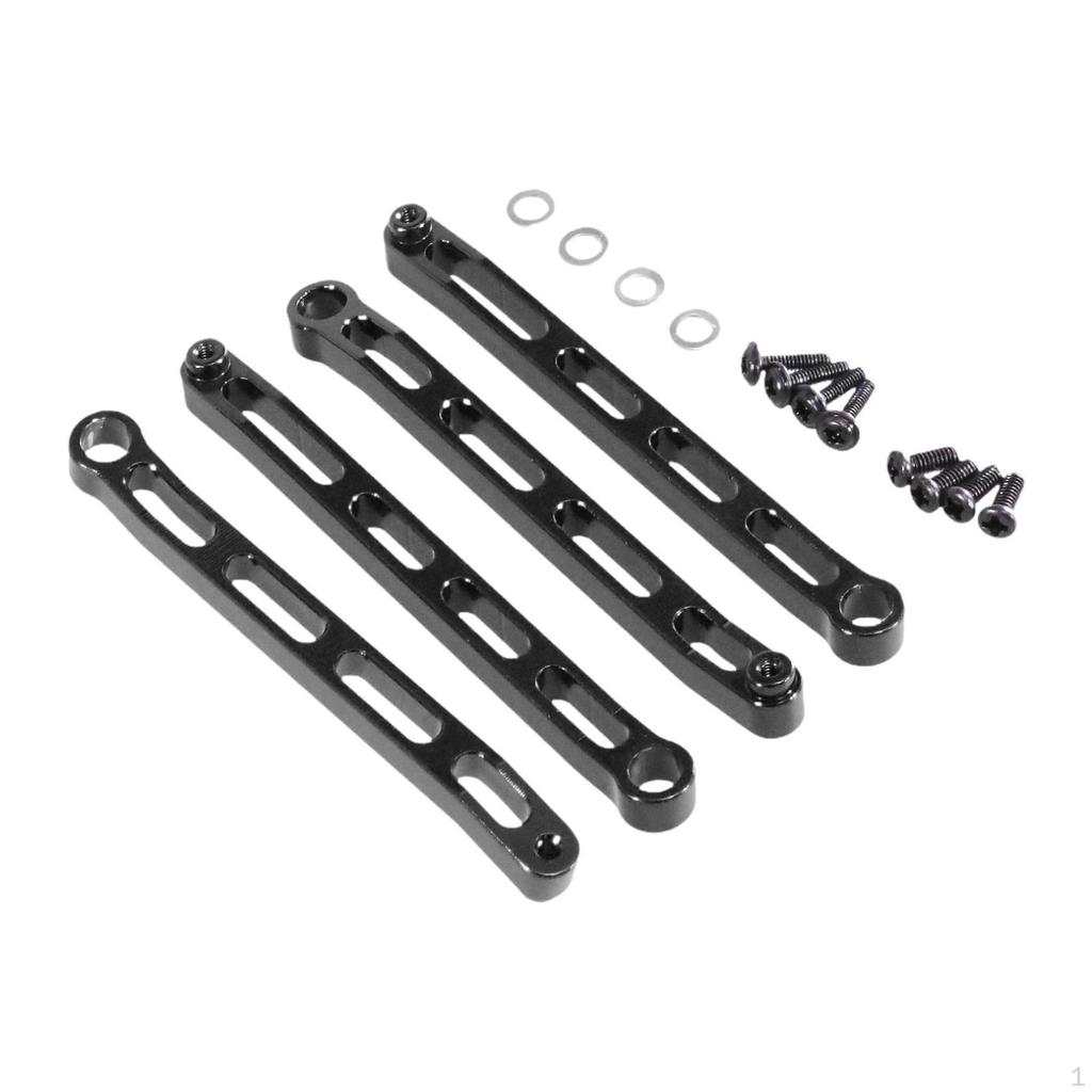 4 Metal Chassis Support Rods for Remote Control Cars, Compatible with 1:12 Scale Models