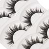 5 Pairs Beauty Cross Soft Thick Black Eye Lashes Extension Handmade False  Eyelashes