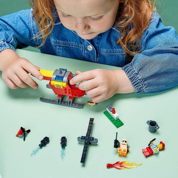 LEGO City Fire Rescue Helicopter 60318 – Multi-Color
