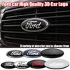 Aluminum 11.5cm-22.5cm Front Hood Rear Trunk Emblem Badge Overlay For Ford Focus Fiesta mk5 mk2 mk3 Auto Tuning Parts Mondeo mk4