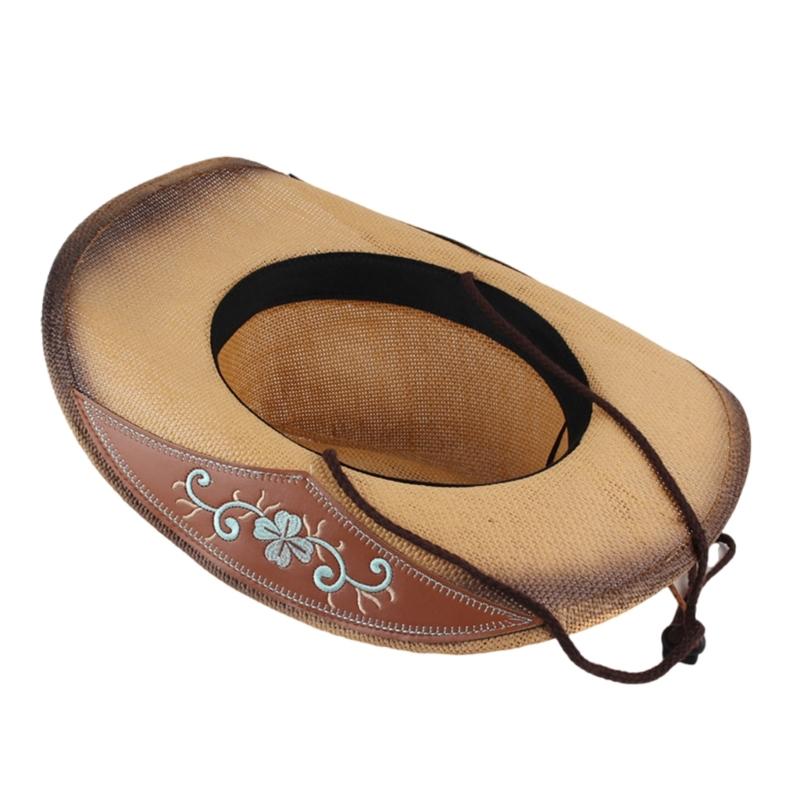 Stroh-Cowboyhut Bestickter Cowboyhut Überraschungsgeschenk für Freund