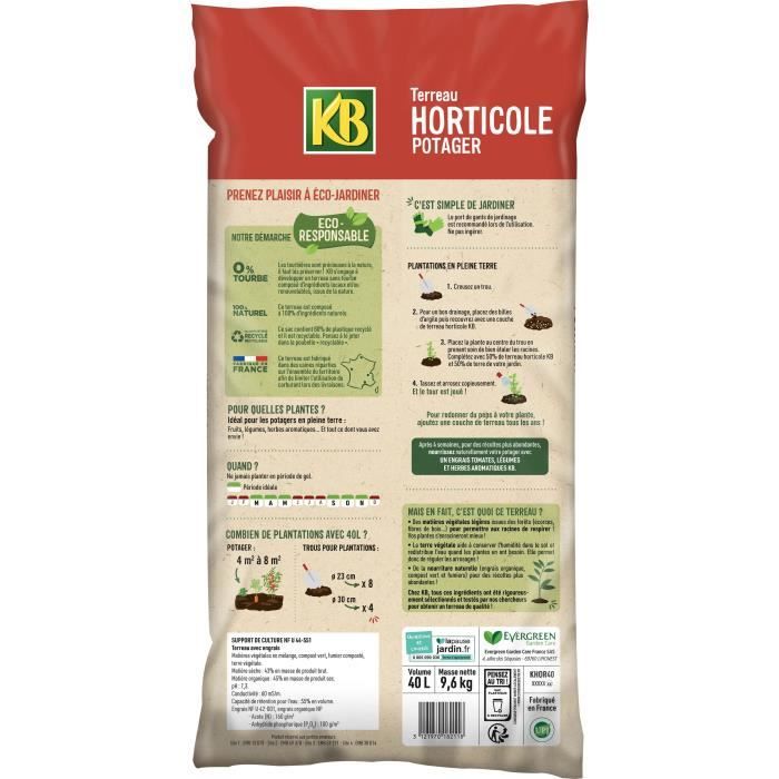 Gartenerde für Gemüsebeete UAB 40L - KB
