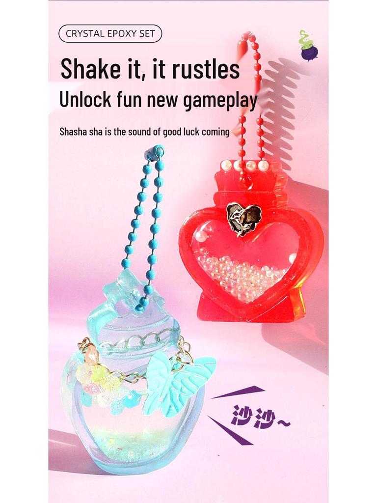 Mr. Toy Magic Crystal Epoxy Shaker Kit: DIY Children's Gift for Handmade Magic Potion Bottles