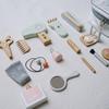 Korean Style Wooden Pretend Makeup Set: Eyeshadow, Powder, Lipstick, Perfume & Hairdressing